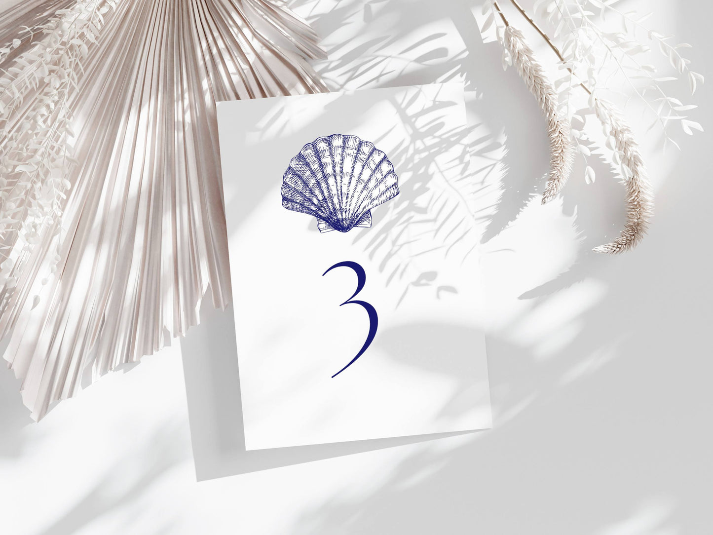 Seashell Table Numbers, Beach Wedding Table Numbers