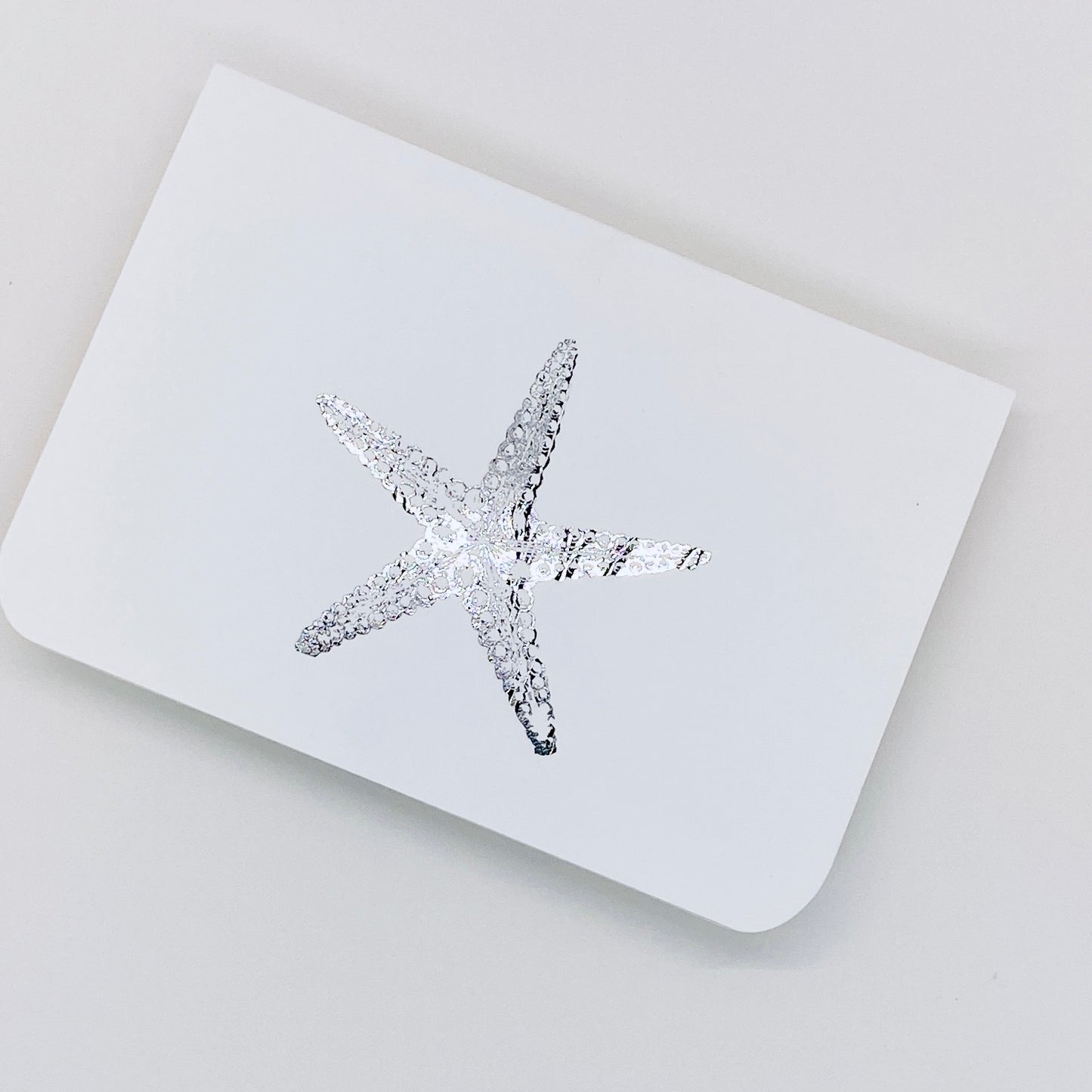 Silver Foil Shell Note Cards
