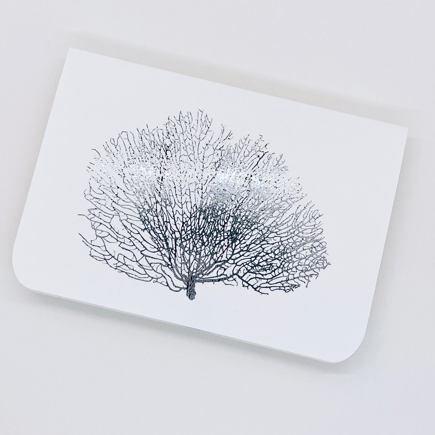 Silver Foil Shell Note Cards