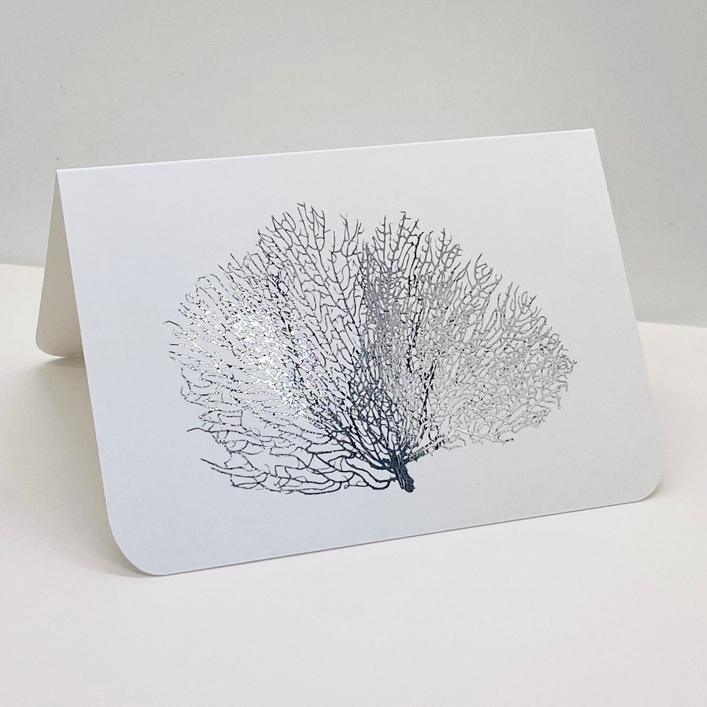Silver Foil Shell Note Cards