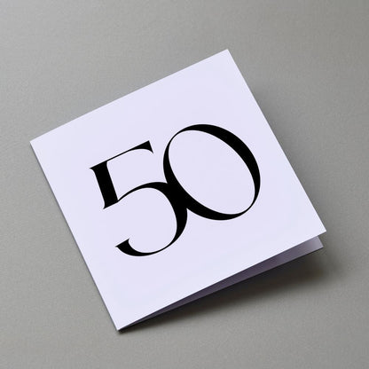 50th Birthday Card - Gallery360 Designs