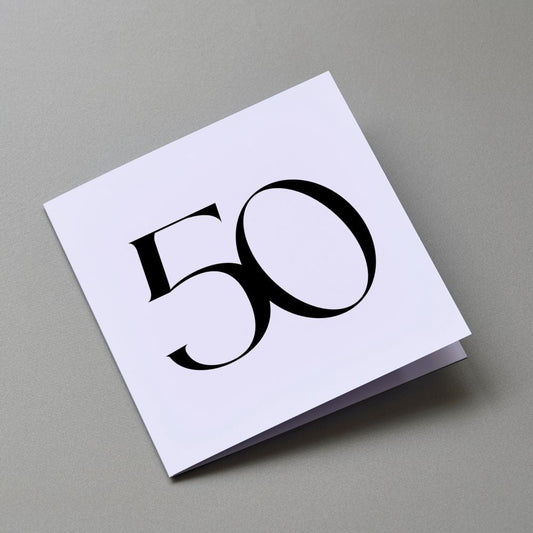 50th Birthday Card - Gallery360 Designs