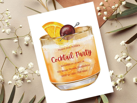 Cocktail Party Invitation - Gallery360 Designs