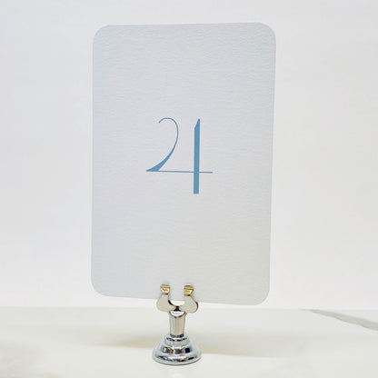 Dusty Blue Table Numbers - Gallery360 Designs