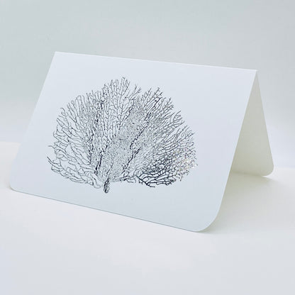 Silver Foil Shell Note Cards