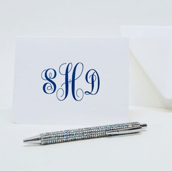 Monogrammed Note Card - Gallery360 Designs
