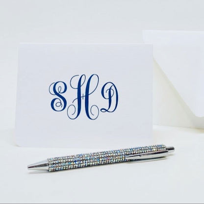 Monogrammed Note Card - Gallery360 Designs