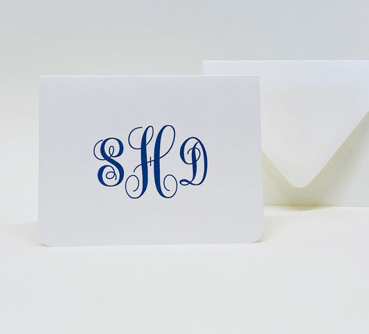 Monogrammed Note Card - Gallery360 Designs