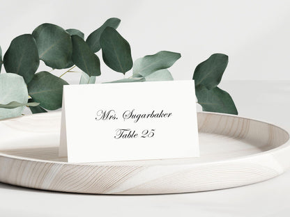 Personalized Wedding Place Cards - Gallery360 Designs