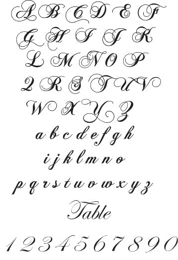 Personalized Wedding Place Cards - Gallery360 Designs