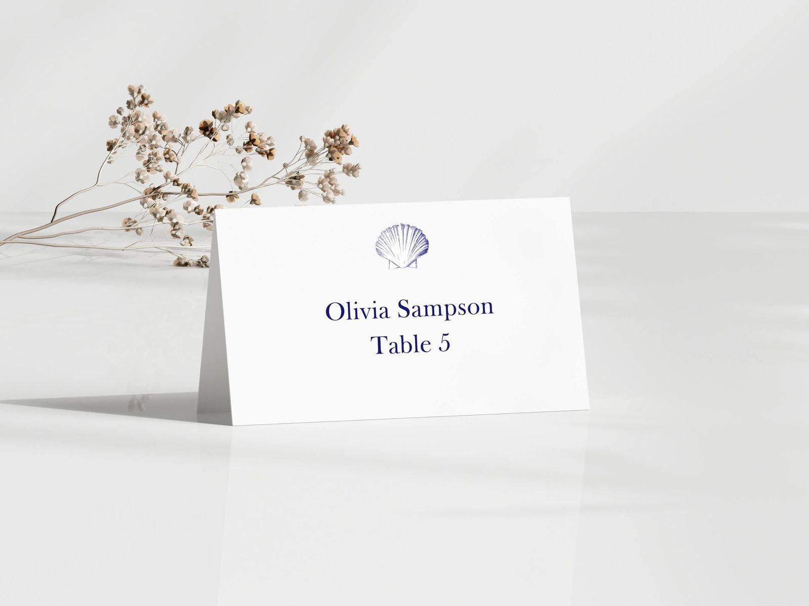Seashell Place Cards - Gallery360 Designs