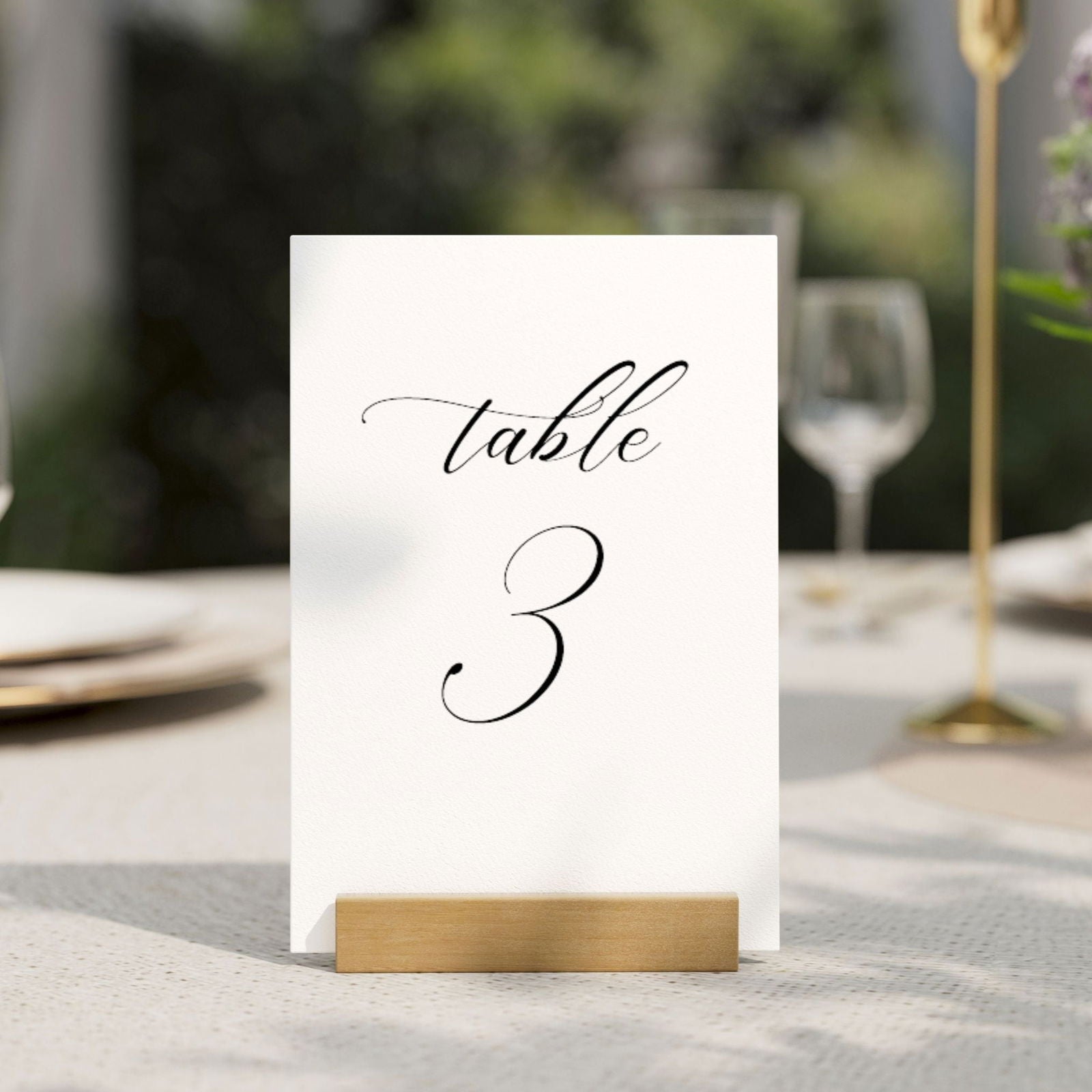 Wedding Table Numbers - Gallery360 Designs