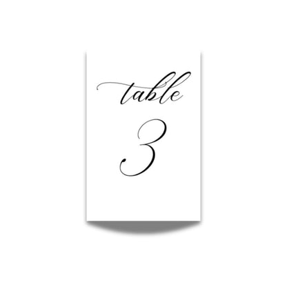 Wedding Table Numbers - Gallery360 Designs