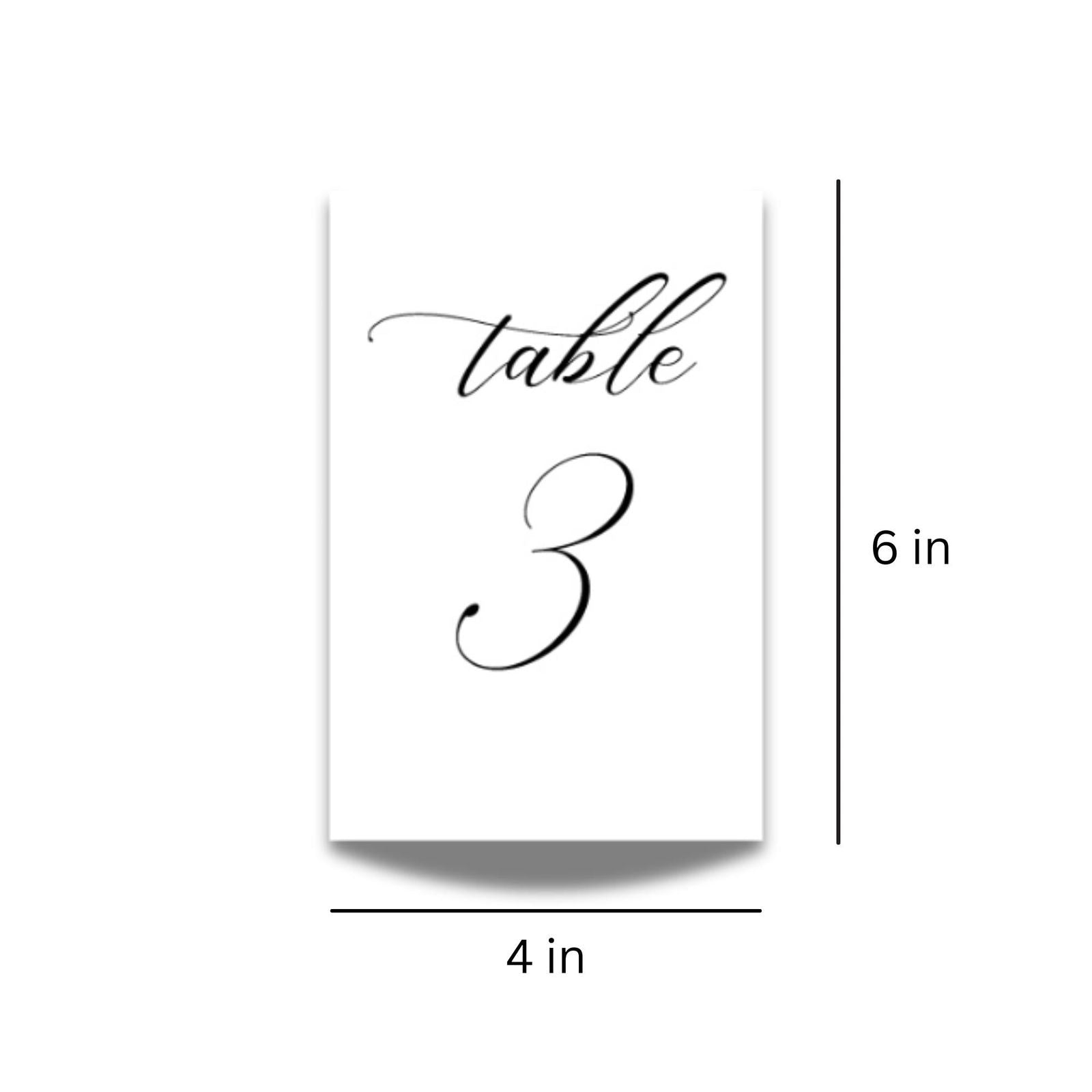 Wedding Table Numbers - Gallery360 Designs